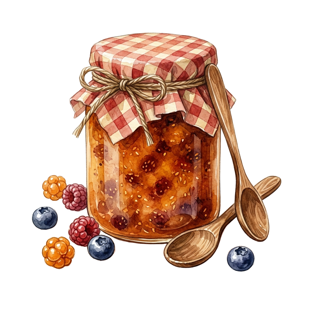 Homemade berry jam